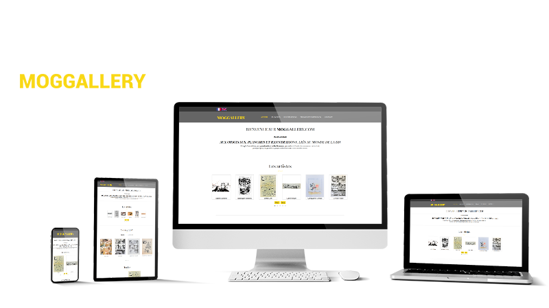 Réalisation du site Moggallery par Solutions Graph'us, agence web, création de sites et de logos  à Brignoles (83)