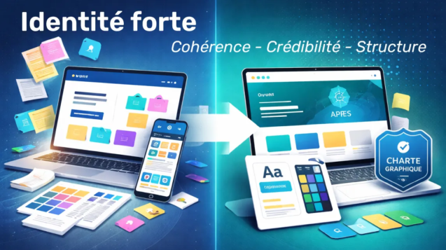 Identité visuelle professionnelle structurée pour améliorer la cohérence et la crédibilité digitale en 2026