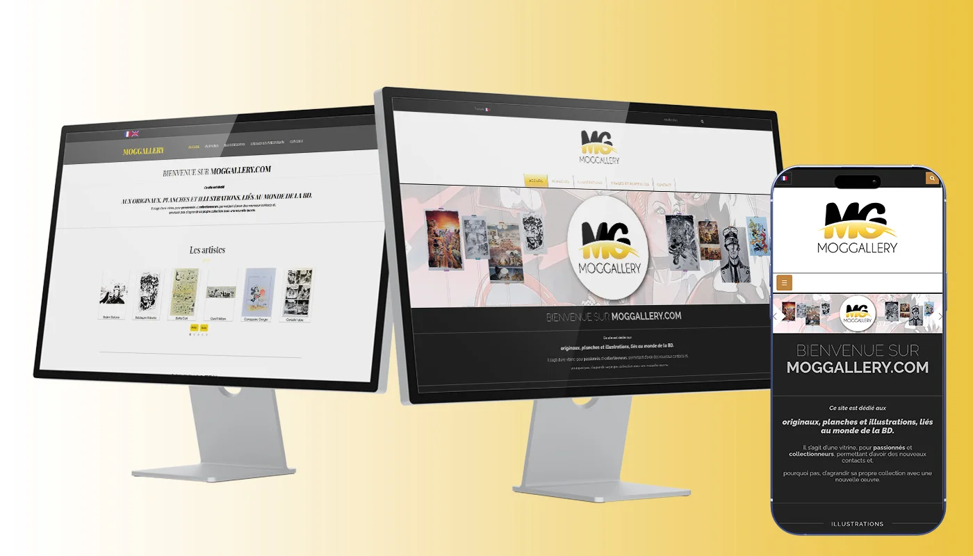Refonte site vitrine : comparaison avant après d'un site vitrine plus moderne, plus rapide et orienté conversion