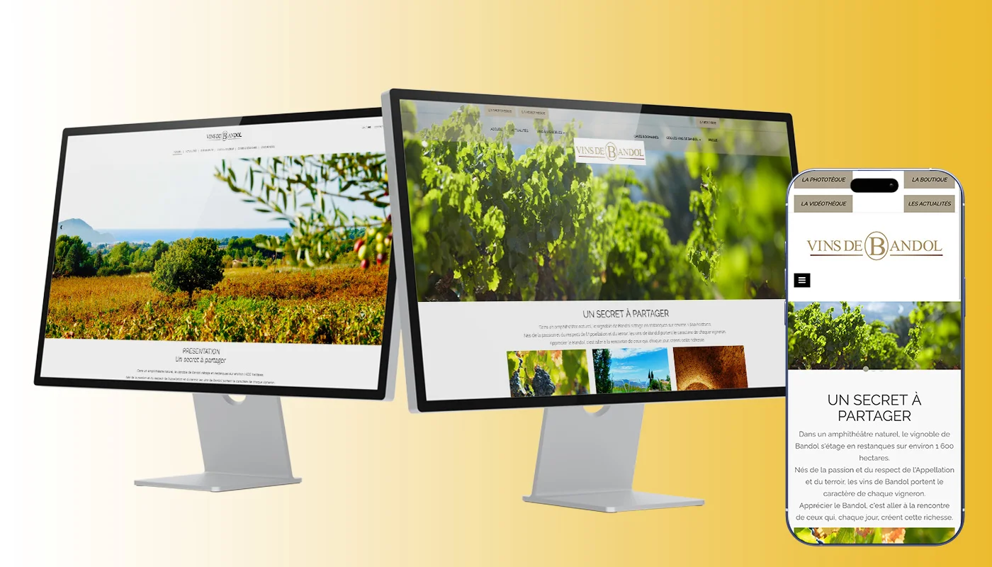 Création de site vitrine : comparaison avant après d’un site vitrine professionnel plus clair et plus orienté conversion