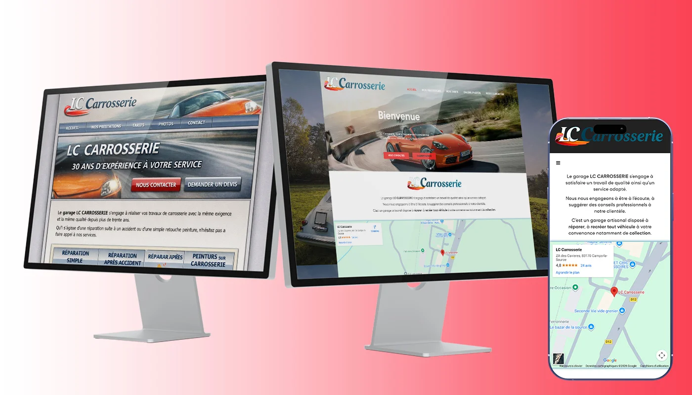 Refonte site vitrine : optimisation performance, SEO et modernisation visuelle d'un site existant