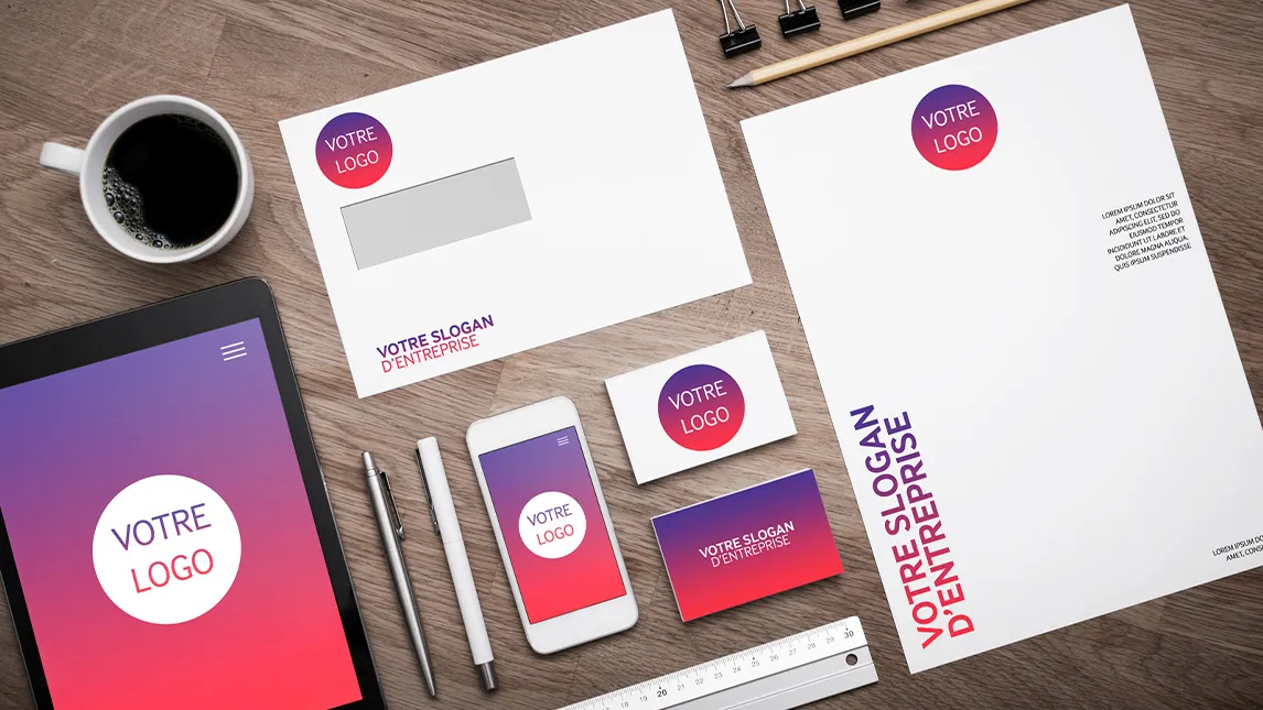 Création d'identité visuelle : logo et charte graphique pour entreprise locale