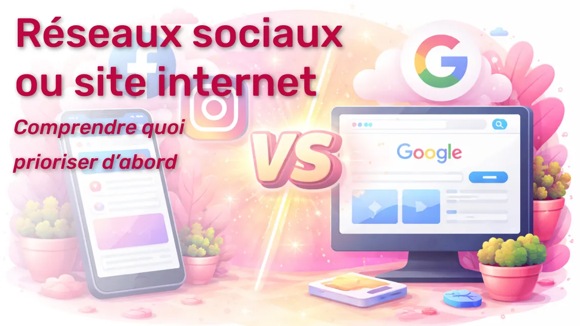 Réseaux sociaux ou site internet selon les objectifs de visibilité et de crédibilité