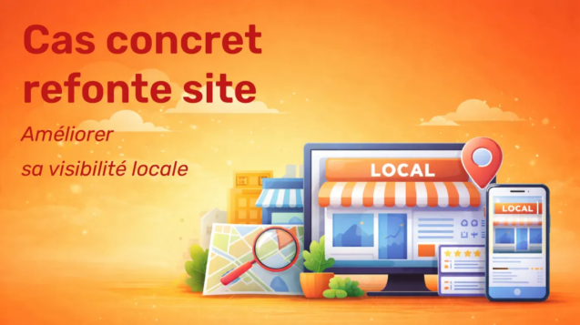 Cas concret refonte site avec amélioration visibilité locale