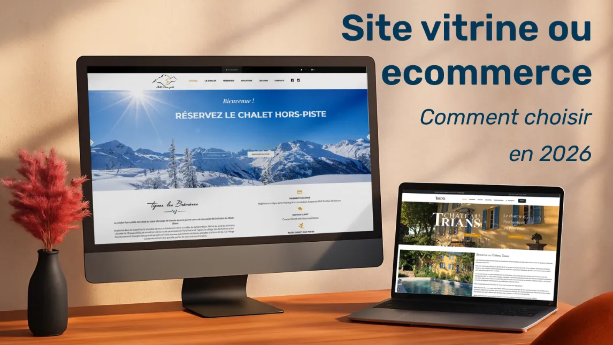 Comparatif site vitrine ou site e-commerce selon objectifs business