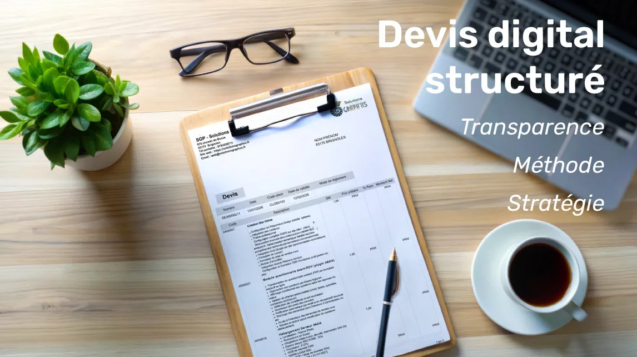 Construction détaillée d’un devis digital structuré