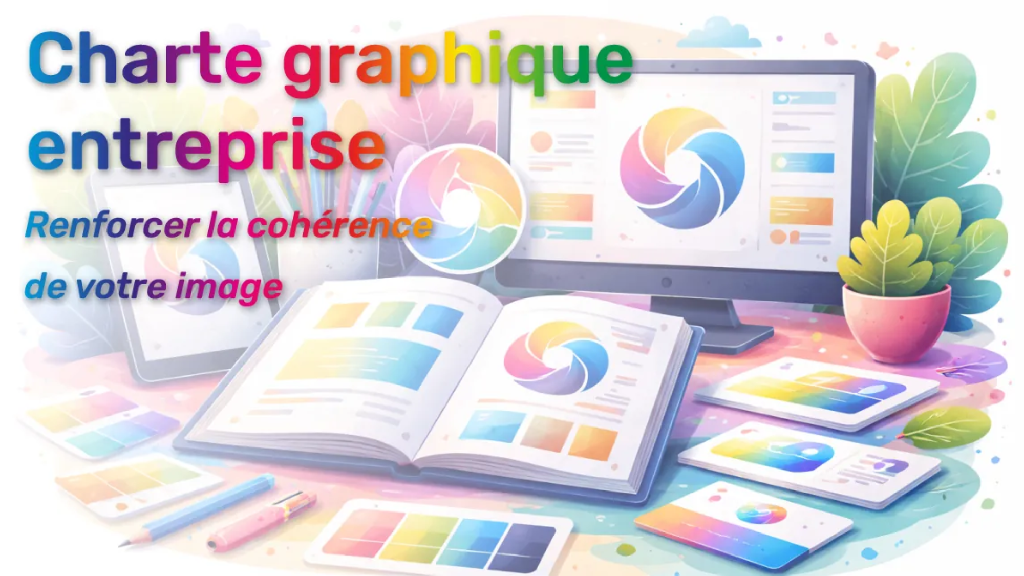 Charte graphique entreprise pour renforcer cohérence visuelle et crédibilité de marque