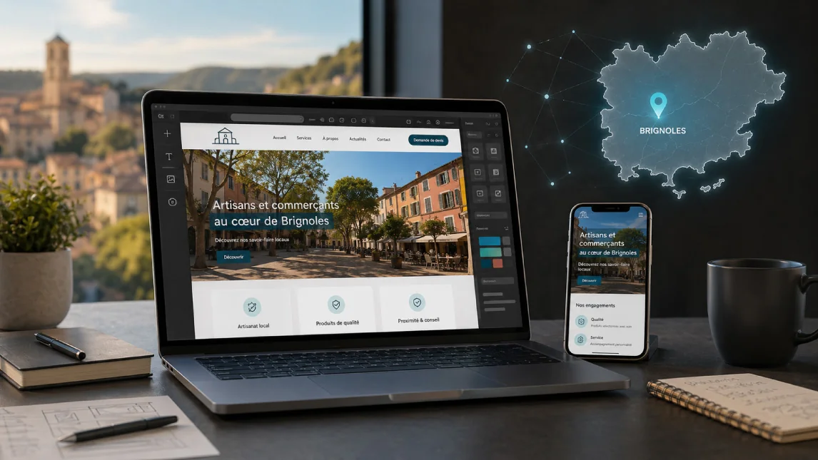 Agence web à Brignoles : création de site internet professionnel, clair, responsive et optimisé SEO local