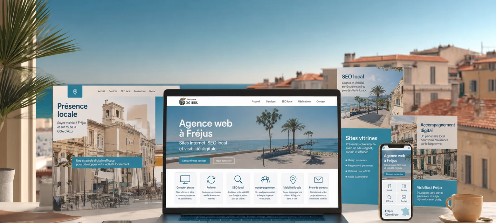 Agence web à Fréjus pour site internet, SEO local et visibilité digitale