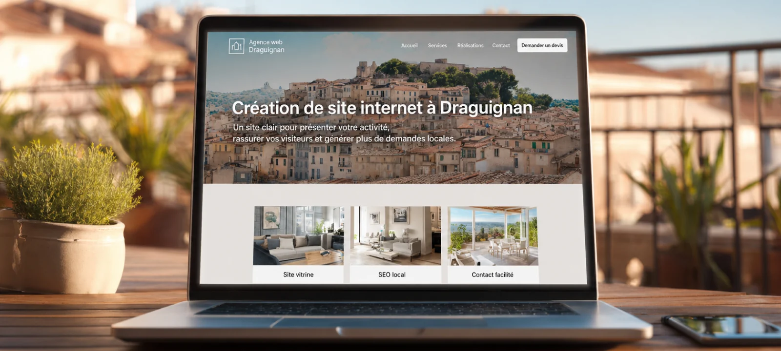 Création de site internet à Draguignan par une agence web locale orientée SEO et conversion