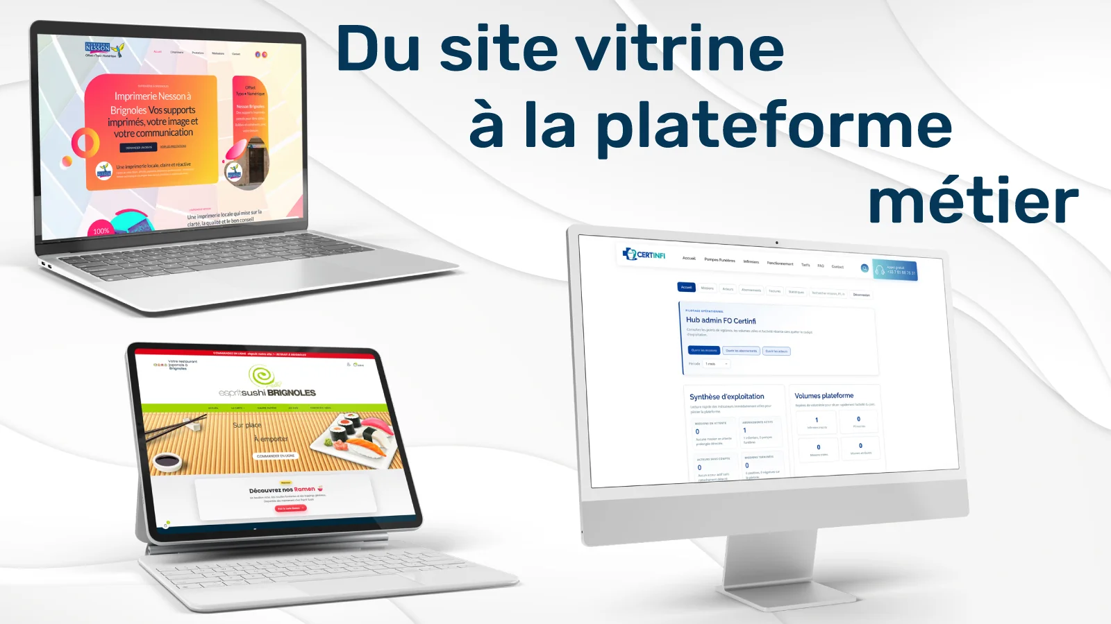 Réalisations web : site vitrine, e-commerce, plateforme métier et refonte digitale