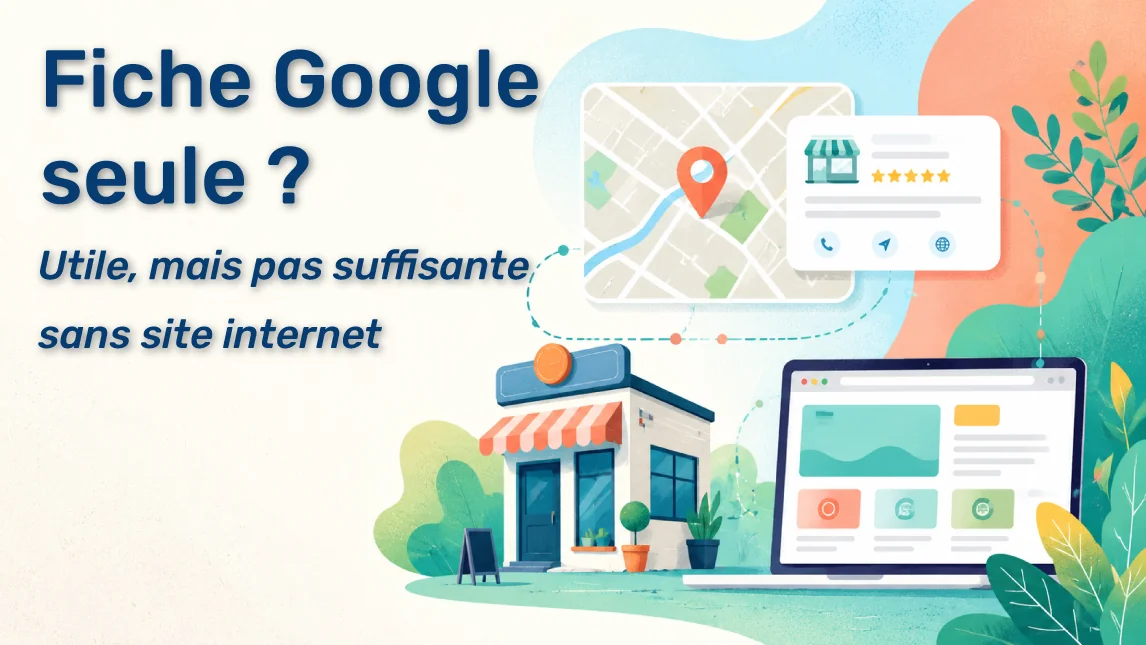 Fiche Google et site internet professionnel pour visibilité locale